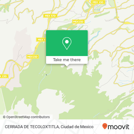 CERRADA DE TECOLOXTITLA map