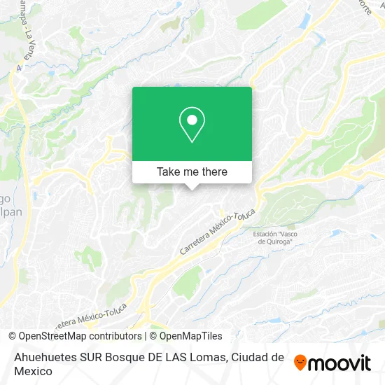 Ahuehuetes SUR   Bosque DE LAS Lomas map