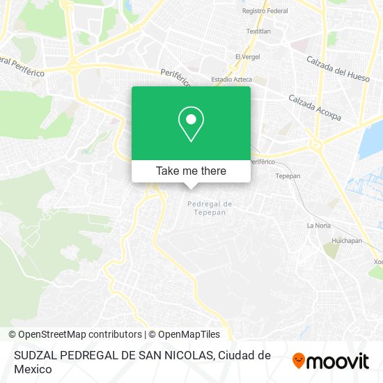 SUDZAL  PEDREGAL DE SAN NICOLAS map