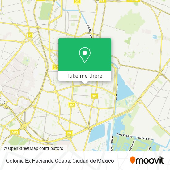 Colonia Ex Hacienda Coapa map