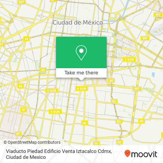 Mapa de Viaducto Piedad  Edificio  Venta  Iztacalco  Cdmx