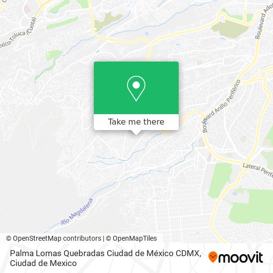 Palma  Lomas Quebradas  Ciudad de México  CDMX map