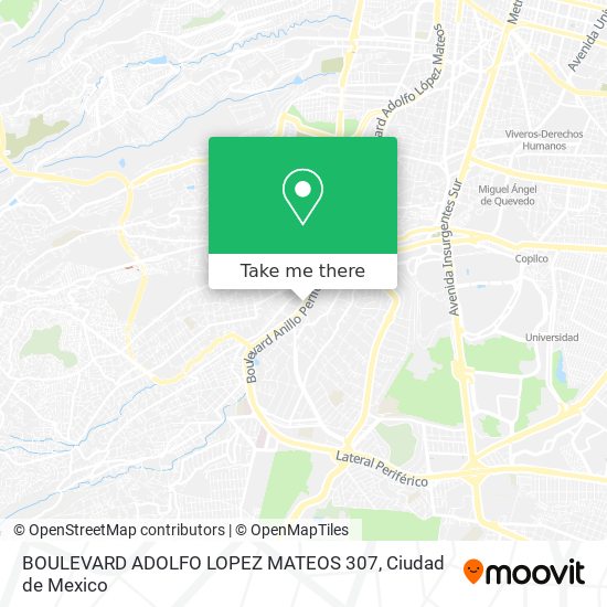 BOULEVARD ADOLFO LOPEZ MATEOS  307 map