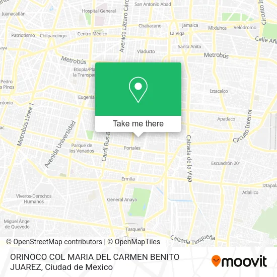 Mapa de ORINOCO  COL  MARIA DEL CARMEN  BENITO JUAREZ
