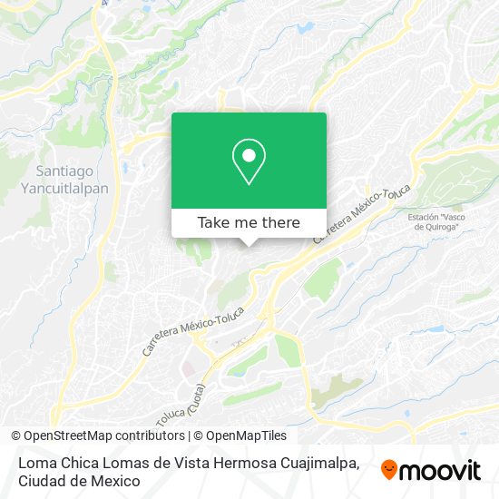 Loma Chica  Lomas de Vista Hermosa  Cuajimalpa map