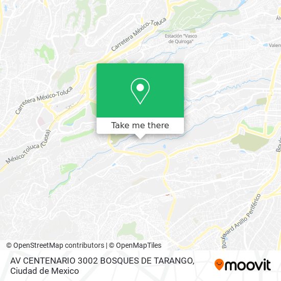 AV CENTENARIO 3002 BOSQUES DE TARANGO map