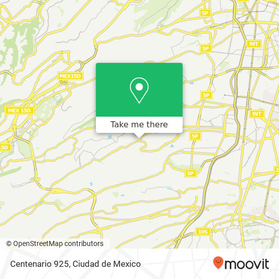 Centenario  925 map