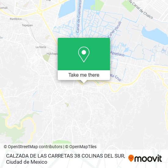 CALZADA DE LAS CARRETAS  38 COLINAS DEL SUR map