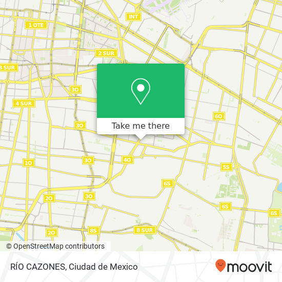 RÍO CAZONES map