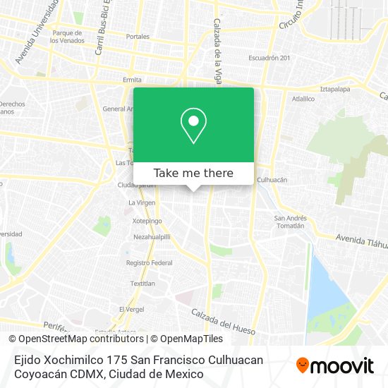 Ejido Xochimilco  175   San Francisco Culhuacan   Coyoacán  CDMX map