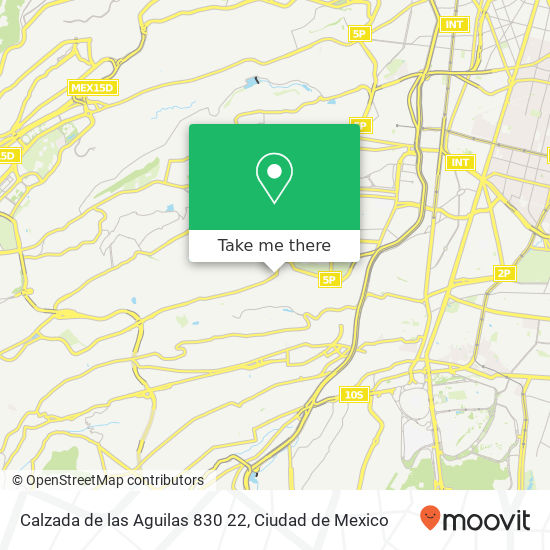 Calzada de las Aguilas 830 22 map