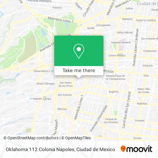 Mapa de Oklahoma 112  Colonia Nápoles