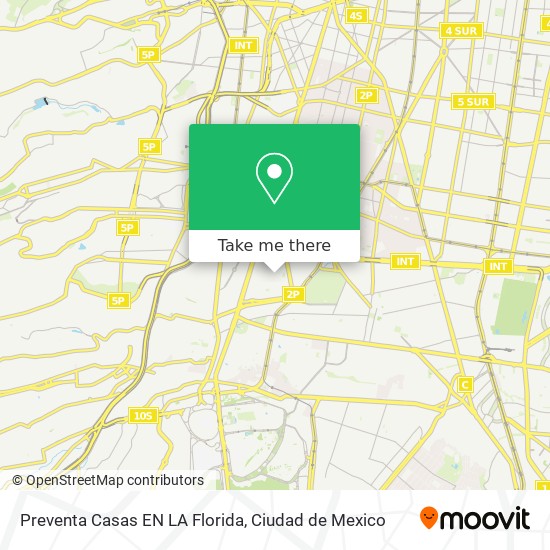 Preventa Casas EN LA Florida map