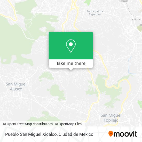 Mapa de Pueblo San Miguel Xicalco