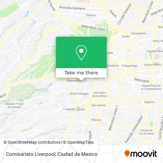 Mapa de Comisariato Liverpool
