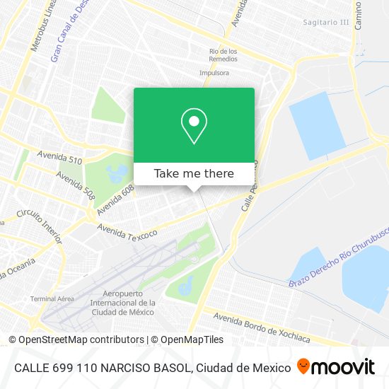 Mapa de CALLE 699  110 NARCISO BASOL