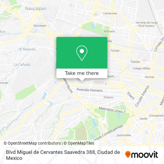 Mapa de Blvd  Miguel de Cervantes Saavedra 388