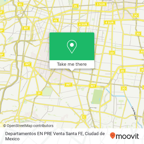 Mapa de Departamentos EN PRE Venta  Santa FE