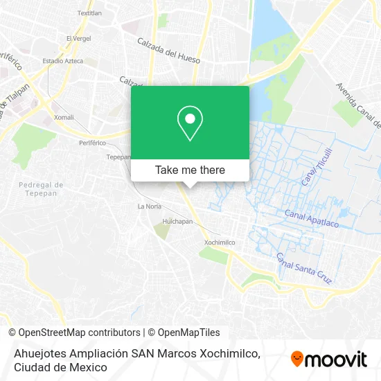 Ahuejotes  Ampliación SAN Marcos  Xochimilco map