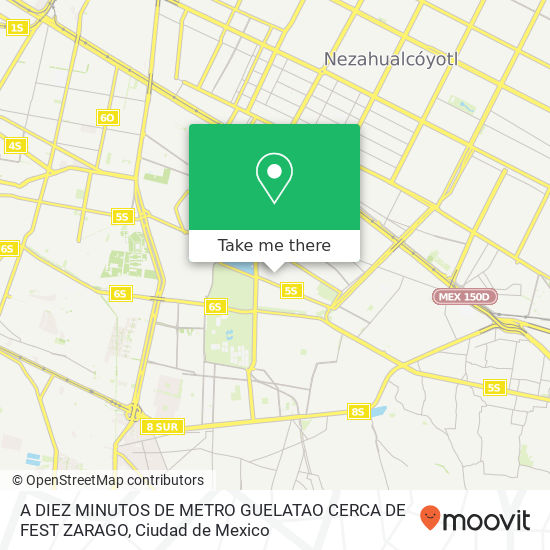 A DIEZ MINUTOS DE METRO GUELATAO  CERCA DE FEST ZARAGO map