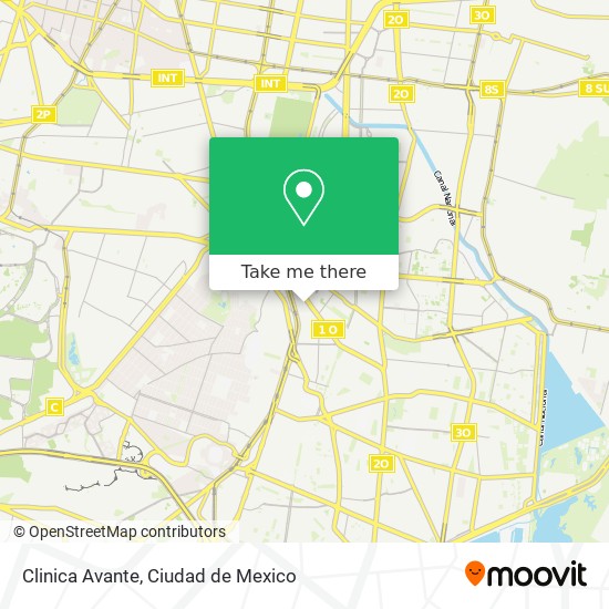 Clinica Avante map