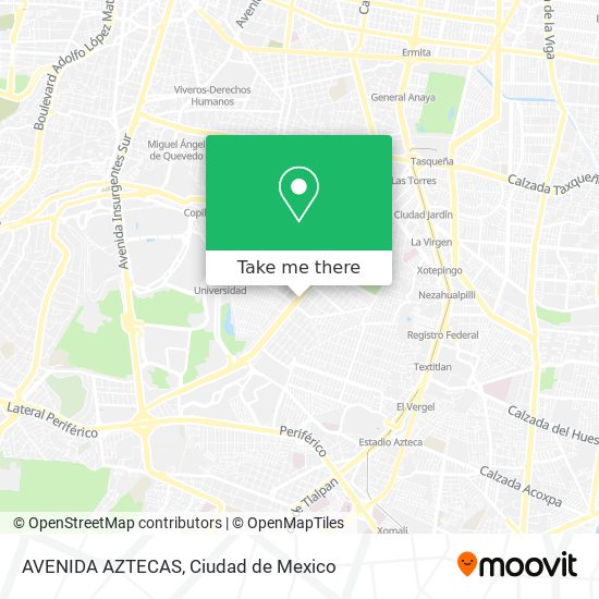 AVENIDA AZTECAS map