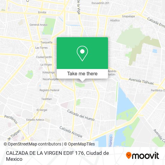 Mapa de CALZADA DE LA VIRGEN EDIF  176