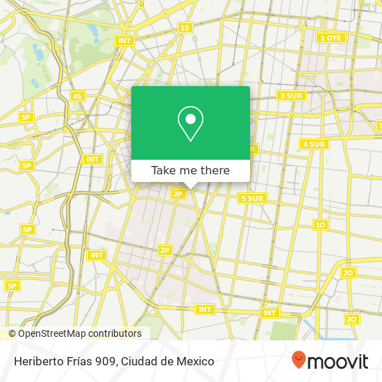 Heriberto Frías 909 map