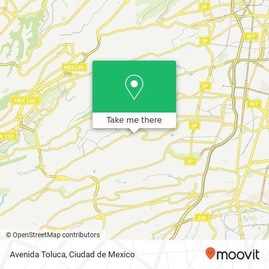 Avenida Toluca map