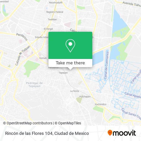 Rincón de las Flores 104 map