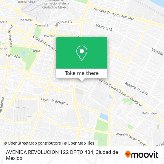 AVENIDA REVOLUCION  122   DPTO  404 map