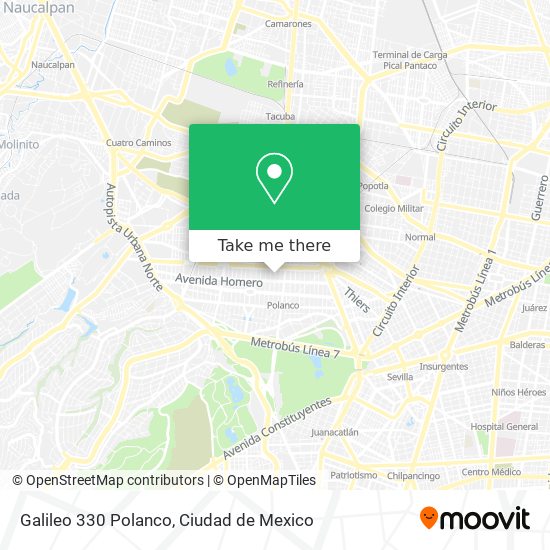 Mapa de Galileo 330  Polanco