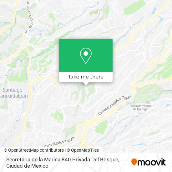 Secretaría de la Marina 840 Privada Del Bosque map