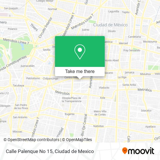 Calle Palenque No  15 map