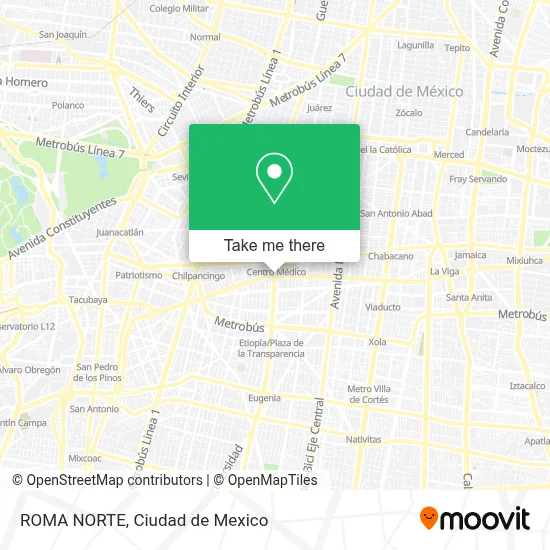 ROMA NORTE map