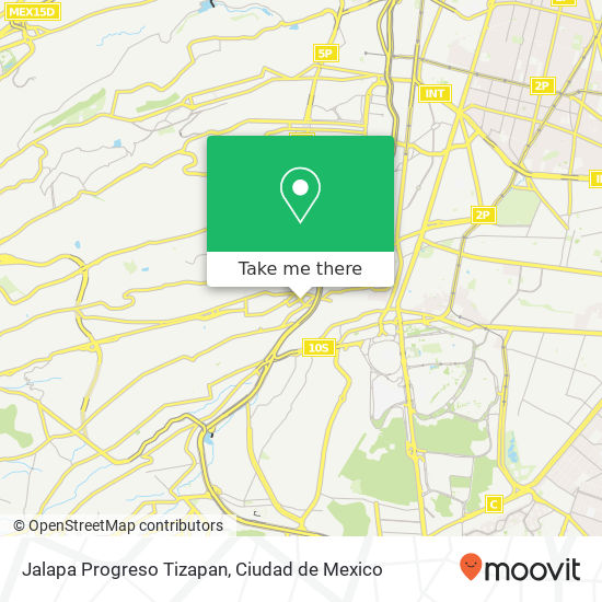 Jalapa  Progreso Tizapan map