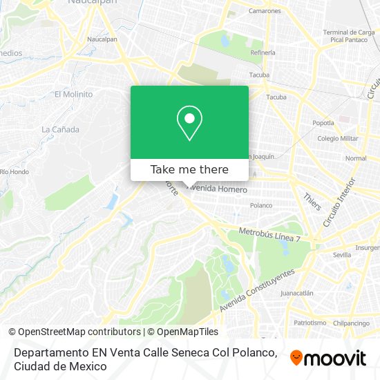 Mapa de Departamento EN Venta Calle Seneca Col  Polanco