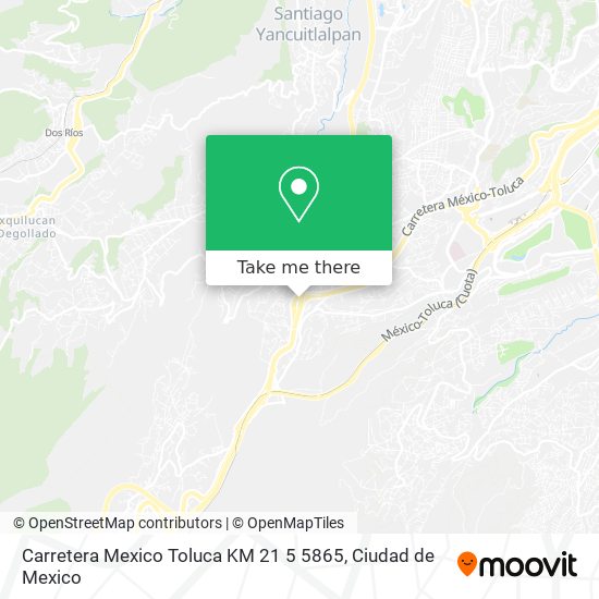 Carretera Mexico Toluca KM 21 5 5865 map