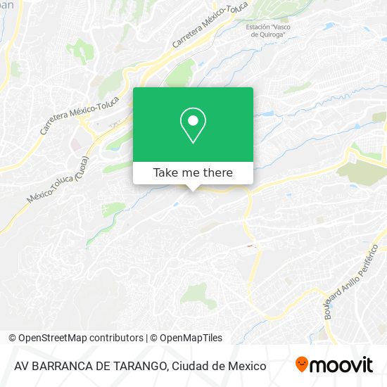 AV  BARRANCA DE TARANGO map
