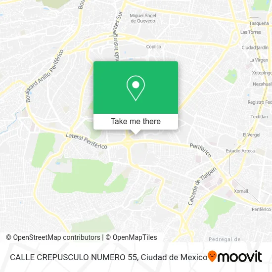 CALLE CREPUSCULO  NUMERO 55 map