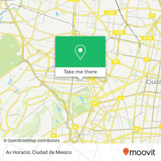 Av  Horacio map