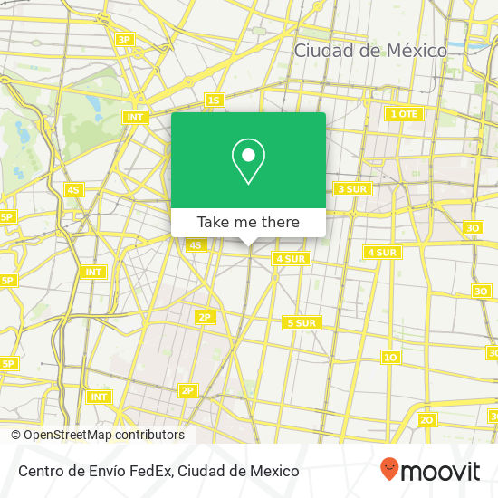 Centro de Envío FedEx map