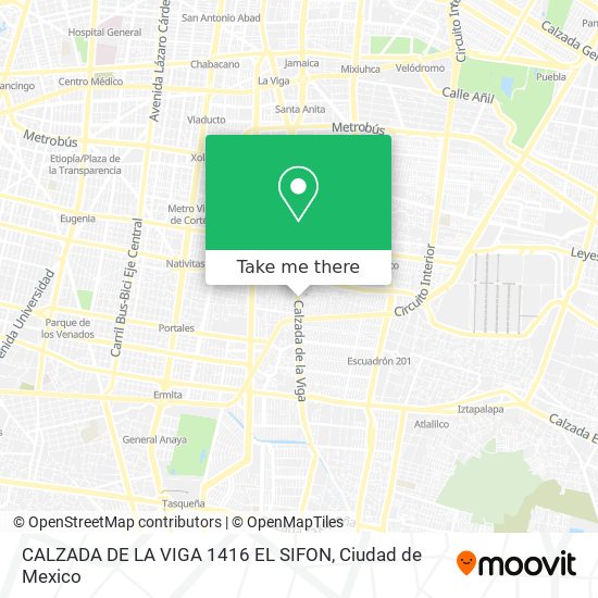 CALZADA DE LA VIGA 1416  EL SIFON map
