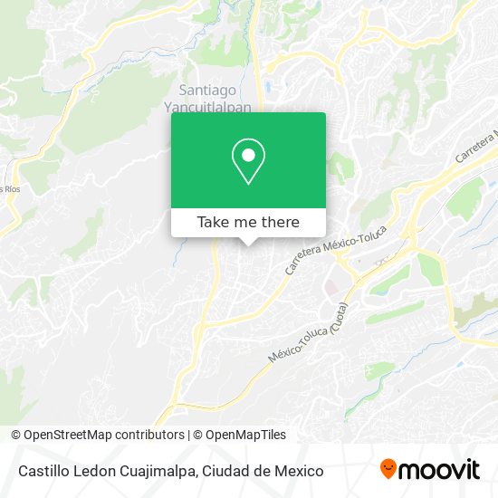 Mapa de Castillo Ledon   Cuajimalpa