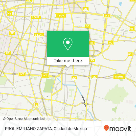 Mapa de PROL  EMILIANO ZAPATA