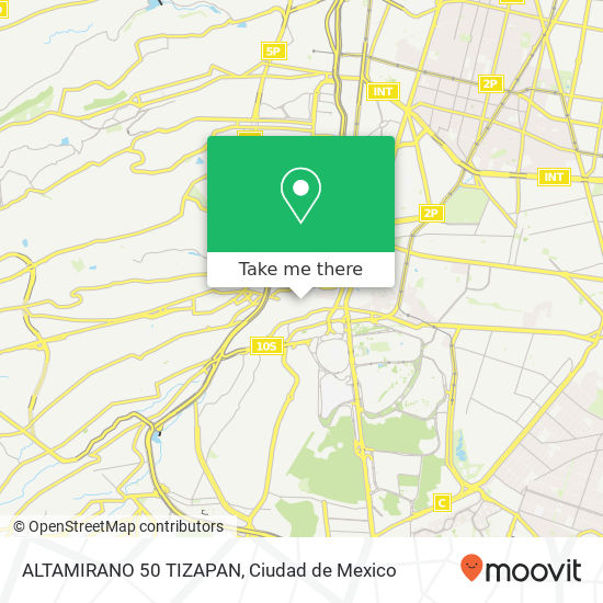 ALTAMIRANO 50 TIZAPAN map