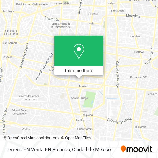 Mapa de Terreno EN Venta EN Polanco