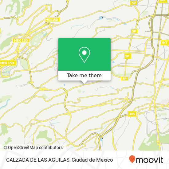 CALZADA DE LAS AGUILAS map