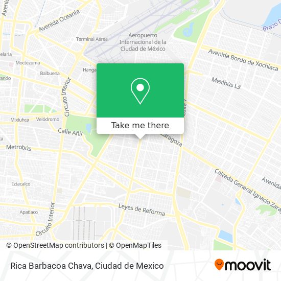 Rica Barbacoa Chava map