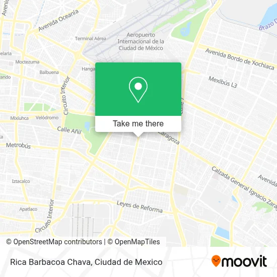 Rica Barbacoa Chava map